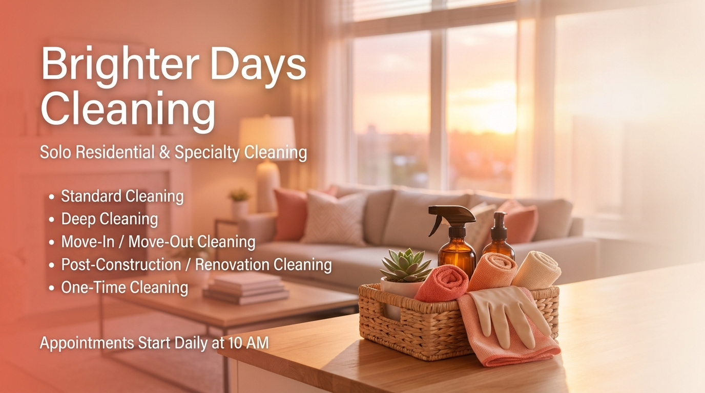 Brighter Days Cleaning cover